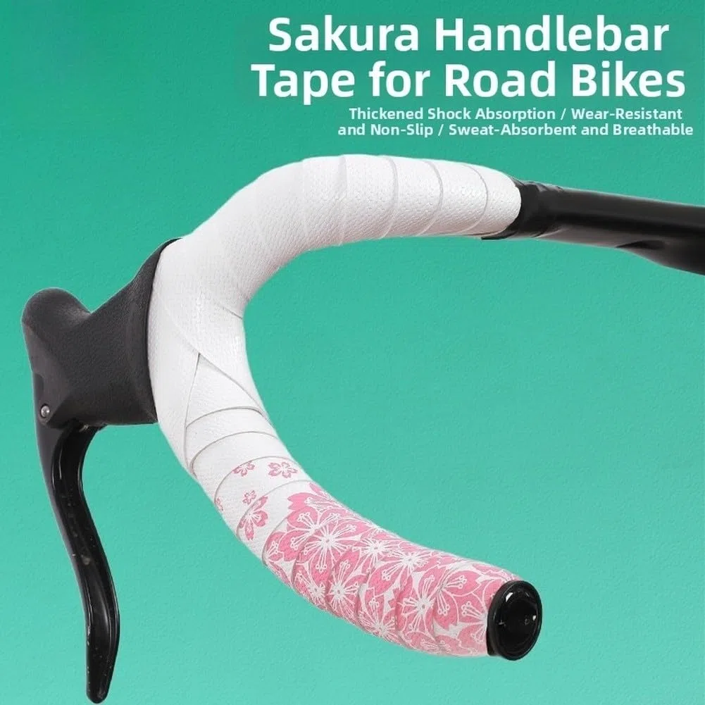 Rennrad-Lenkerband mit weicher Stoßdämpfung und rutschfestem PU- und EVA-Material für Fahrradgriff, 3 cm x 210 cm (B-Weiß)