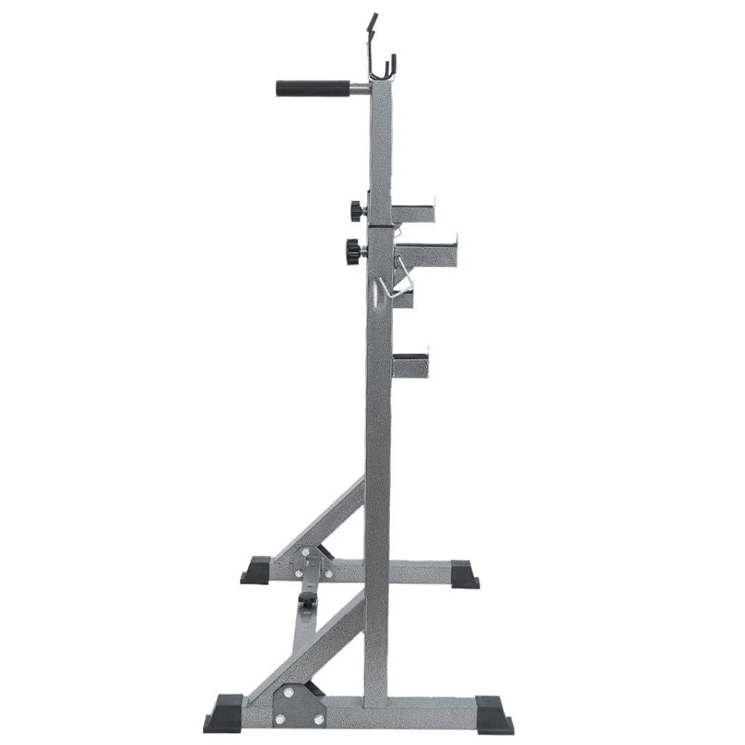 Klappbare Hantelbank, verstellbar, multifunktional, für Gewichtheben, Bankdrücken, Kniebeugenständer, Klimmzugstange für Fitness im Heim-Fitnessstudio, maximale Belastung