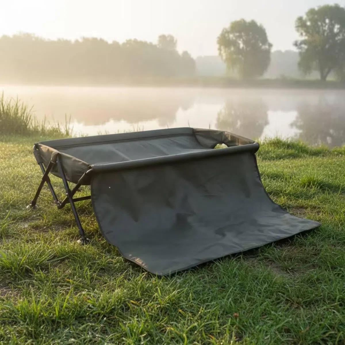 Amagogo Folding Fishing Bed Karpfenwiege Angelwanne Abhakmatte Unhooking Pad aus Oxfordstoff Leicht zu Reinigen Und Feuchtigkeitshemmend für Uferangeln Karpfenangeln Fotomomente
