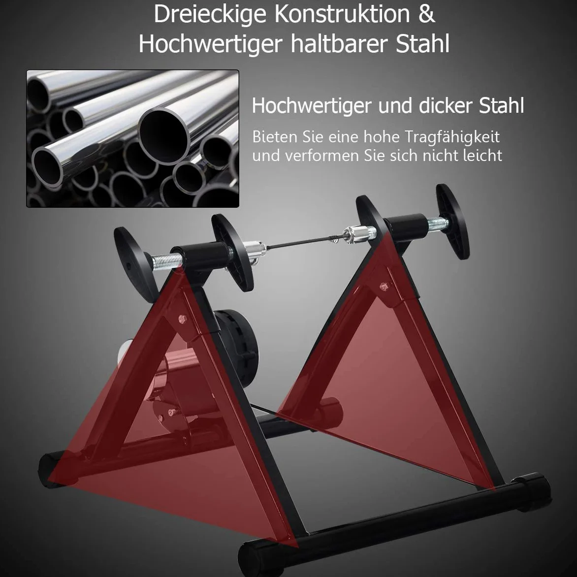 Faltbarer Heimtrainer – Stahlkonstruktion, unterstützt bis zu 150 kg, kompaktes Design für einfache Lagerung und Heimtraining