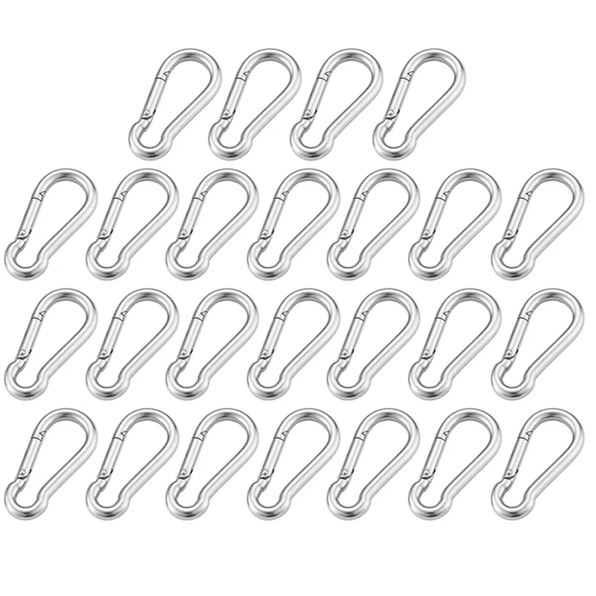 Edelstahl Karabinerhaken Multifunktionaler Federkarabiner Quick Link Verriegelungsring für Bergsteigen Camping Wandern - Heavy Duty M4 M5 M6 M7 M8