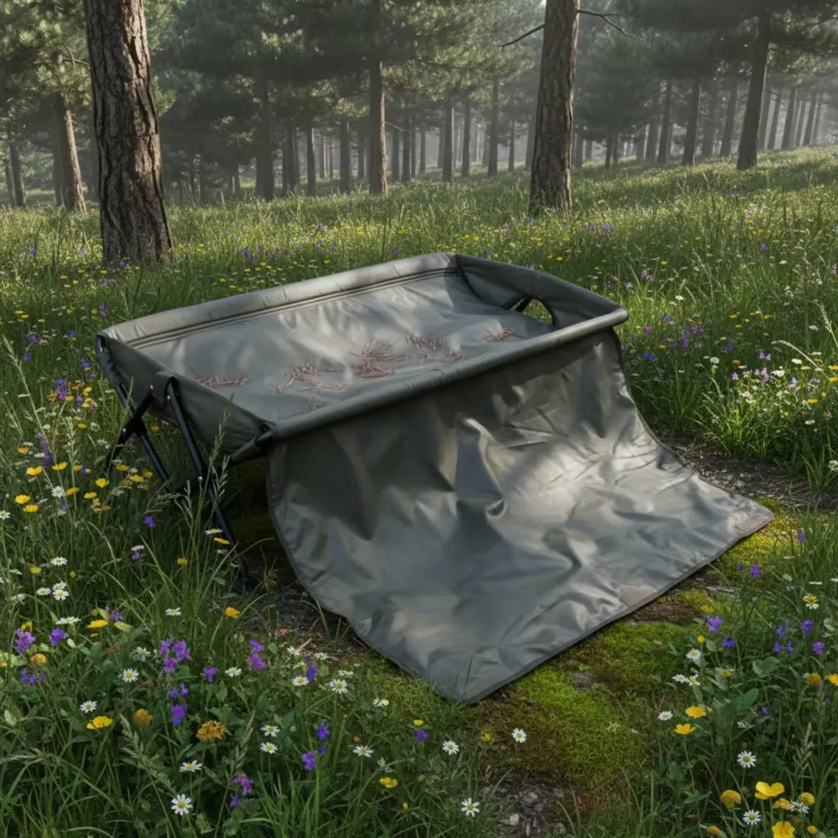Amagogo Folding Fishing Bed Karpfenwiege Angelwanne Abhakmatte Unhooking Pad aus Oxfordstoff Leicht zu Reinigen Und Feuchtigkeitshemmend für Uferangeln Karpfenangeln Fotomomente
