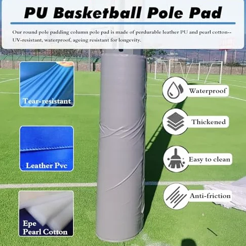 Universelle Sport-Stangenpolsterung, strapazierfähig, wasserdicht, Schutz für Basketball, Fußball und Volleyballruten