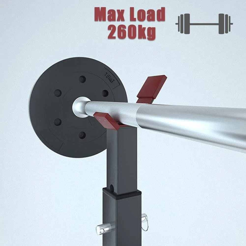 Verstellbarer Squat Rack für Home Gym - Hantelständer für Langhantelbankdrücken - Fitnessgeräte für Split Squats & Krafttraining
