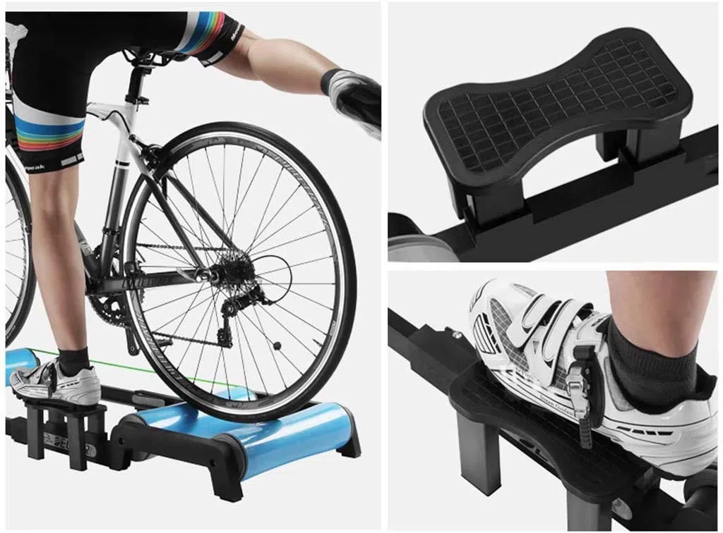 Fahrradtrainer-Ständer, Fahrradrollen, zusammenklappbarer Fahrrad-Trainingsständer, Trainer, geräuschlose Geräuschreduzierung, stationärer Fahrradständer